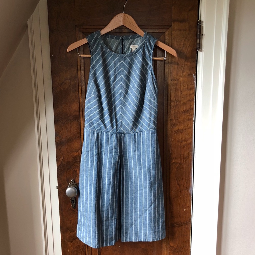 J. Crew Chevron-Striped Dress